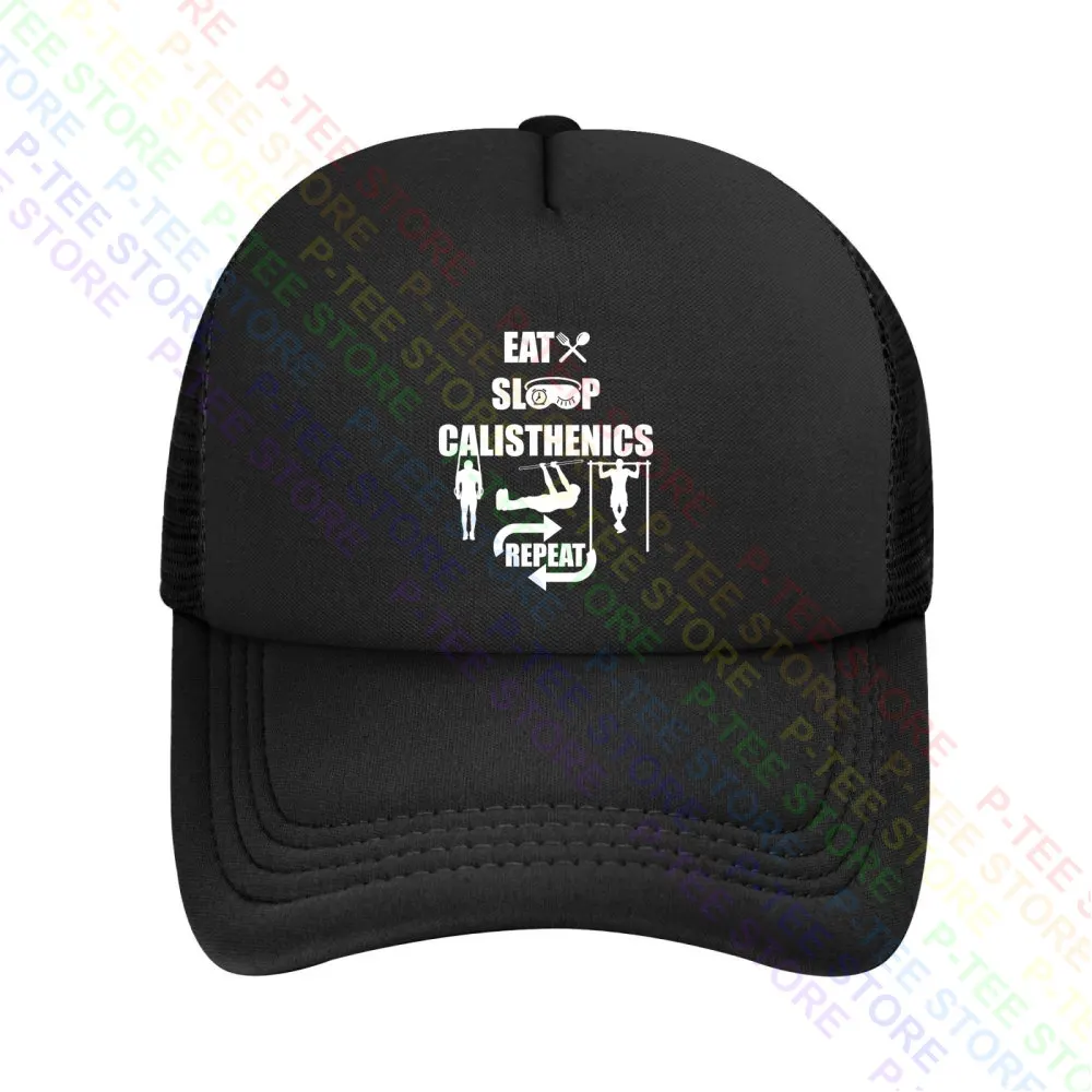 Fitness Gym Gymnastics Push Ups Eat Sleep Calisthenics Repeat Baseball Cap Snapback Caps Knitted Bucket Hat