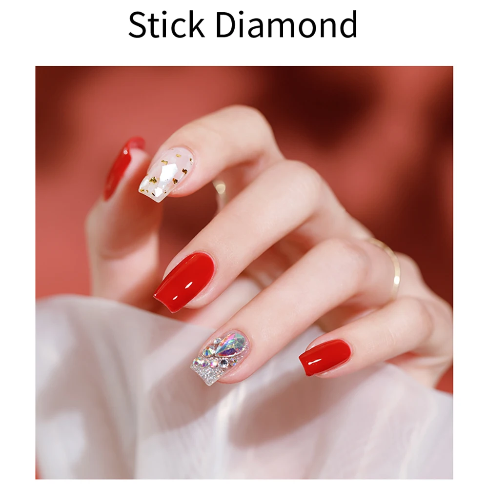 벤디니 4 in 1 멀티펑션 탑 코트 젤 네일 폴리쉬 UV 연장 젤 빌더 강화 리플 라인 네일 라인스톤 글루 15g