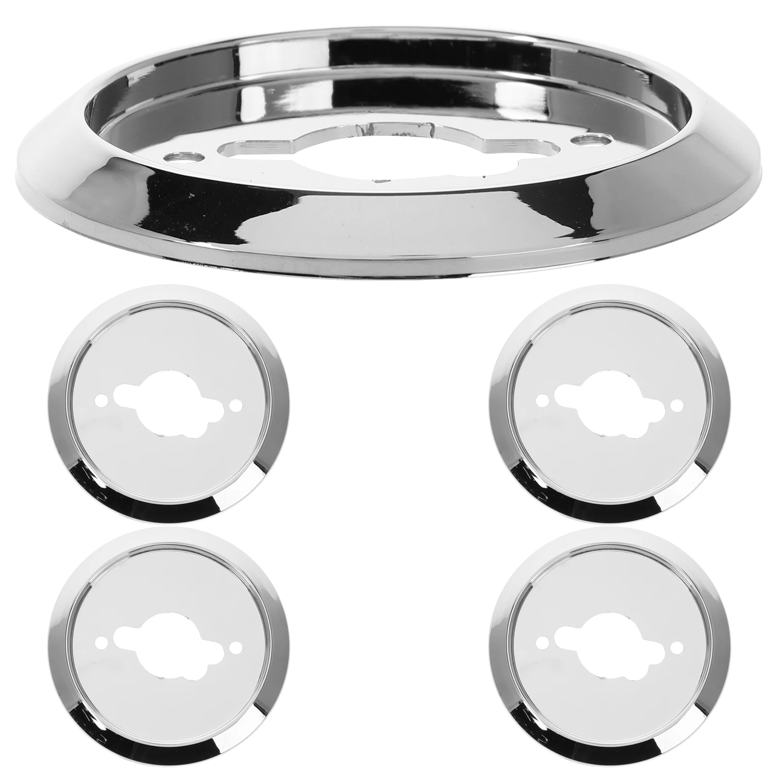 

5pcs ABS Electroplated Gas Stove Knob Base Replacement Control Rotating for Cooktop Oven Universal Kitchen