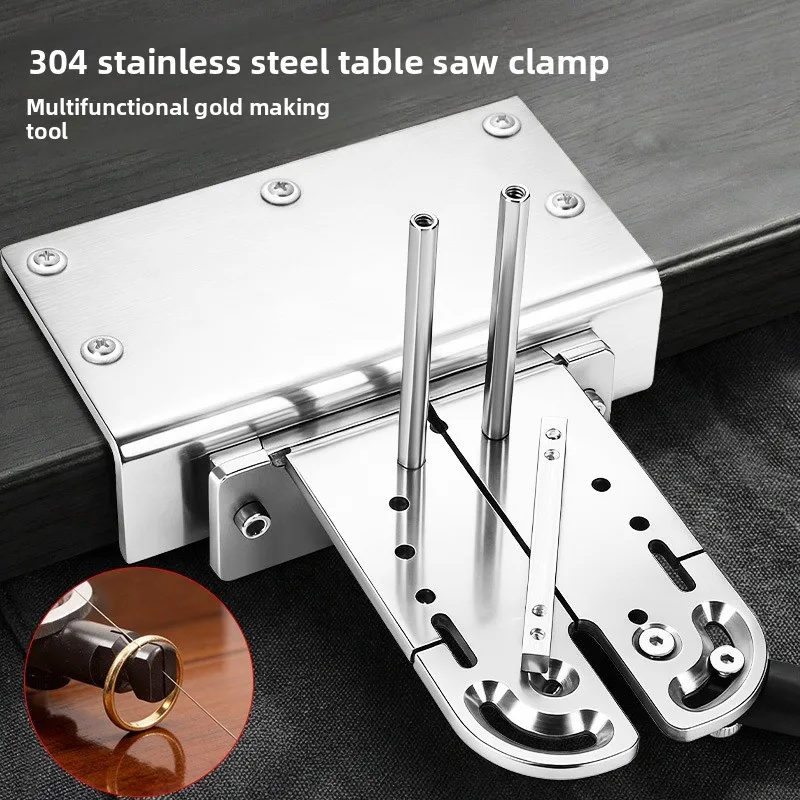 Premium Jewelry Workbench Clamp with Double Locking - Heavy Duty Stainless Steel Vise for Precise Positioning and Secure Fixing