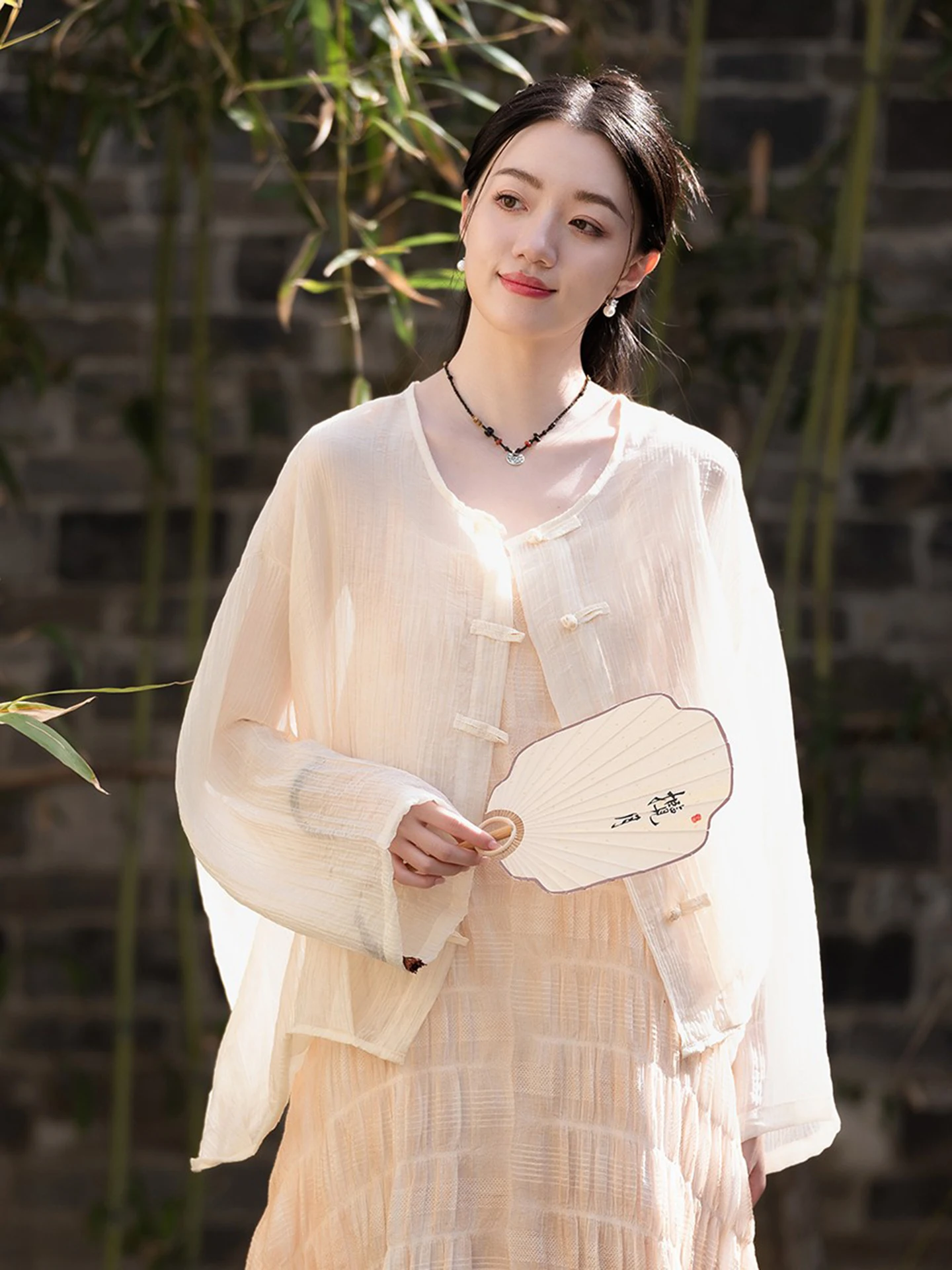 New Chinese Style Women's Summer Thin Cardigan Shawl Air Conditioner Shirt Travel Photography Fairy Sun Protection Cover up