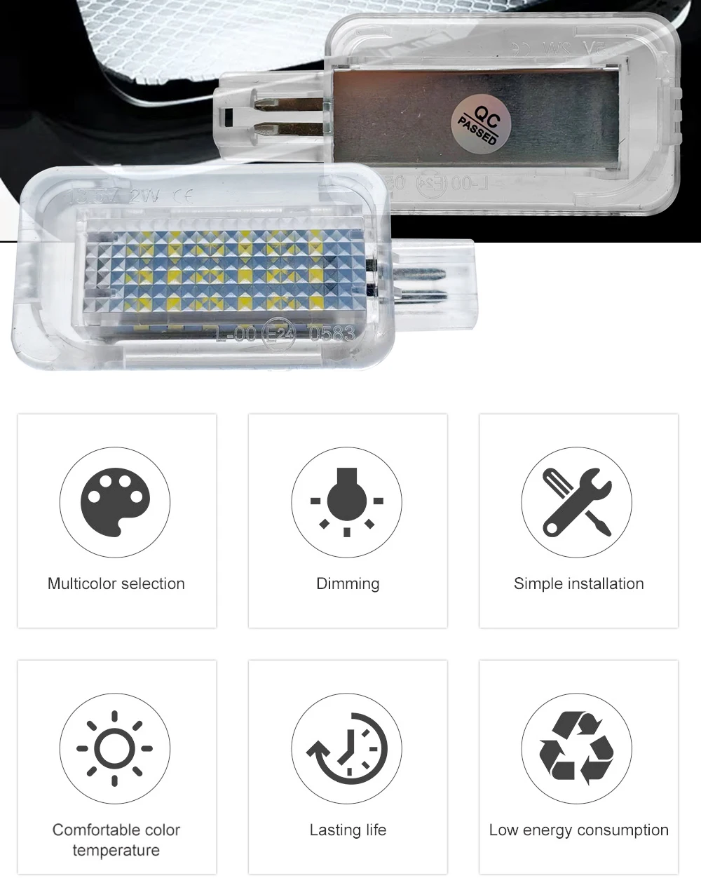 1 Stück Auto-LED-Kofferraumbeleuchtung, Heckklappenlampe 12V Weiß für Honda Civic 11. Generation 2022-2026 Civic Hybrid 2025 – Detail 2