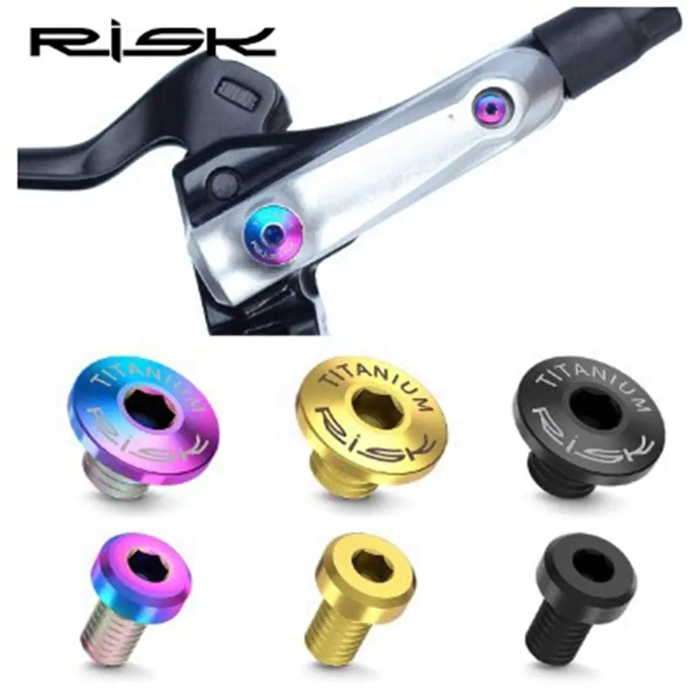 

2pcs/4pcs New Titanium Alloy Bike Screw 4 Colors Disc Brake Master Brake Lever Outdoor Cycling Accessories