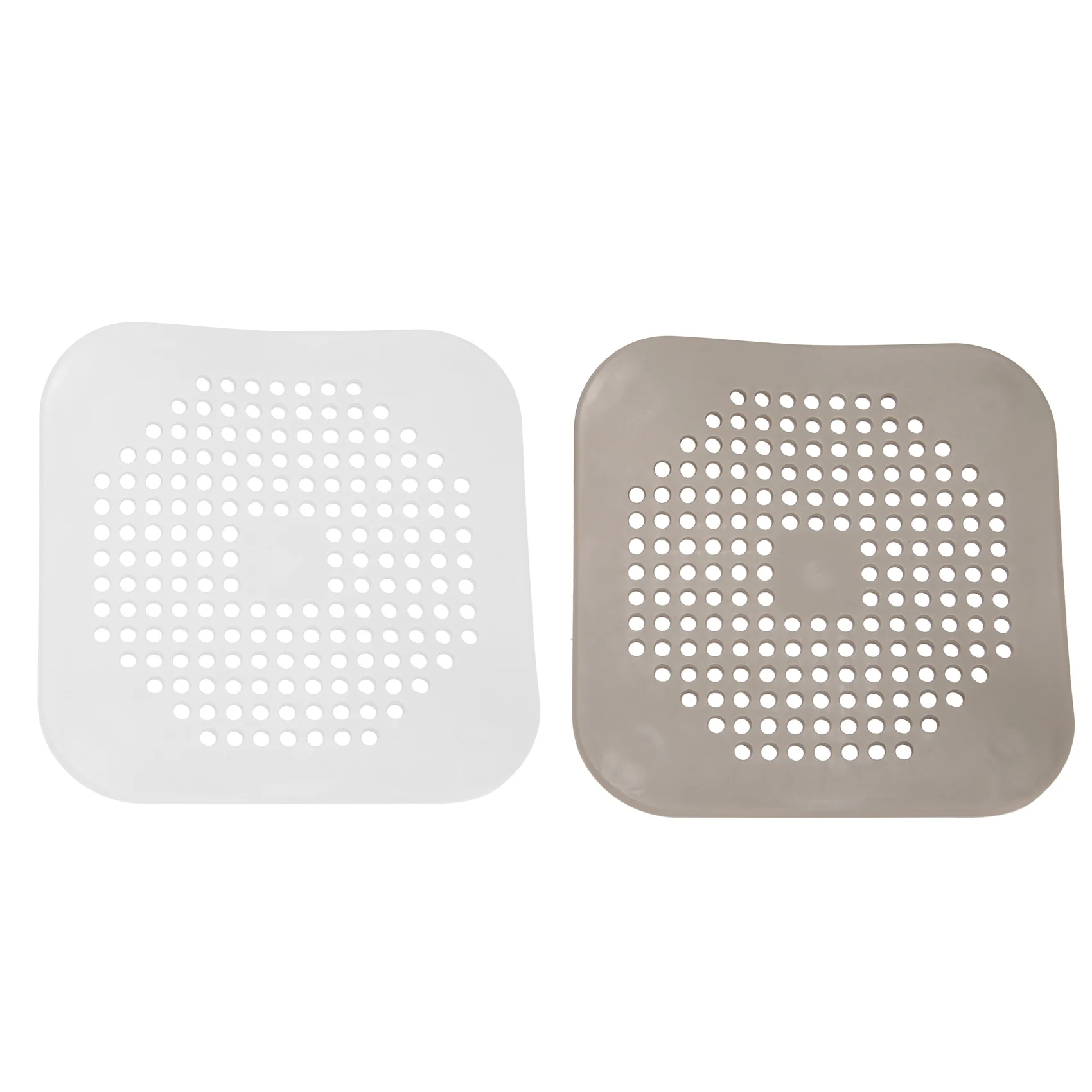

cleaning plugSquare Drain Cover for Shower Drain Hair Catcher Flat Silicone Plug