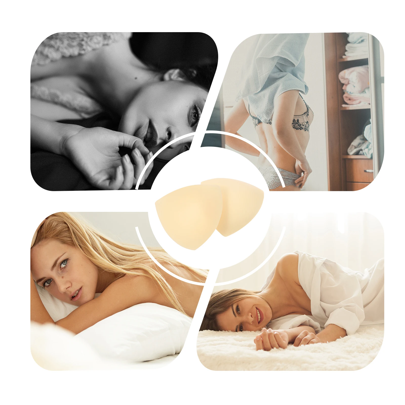 

3 Pairs Bra Inserts Pads Eco Friendly Wireless Bras for Swimsuits Sports No Rims Reusable A Cup Travel Friendly Secure