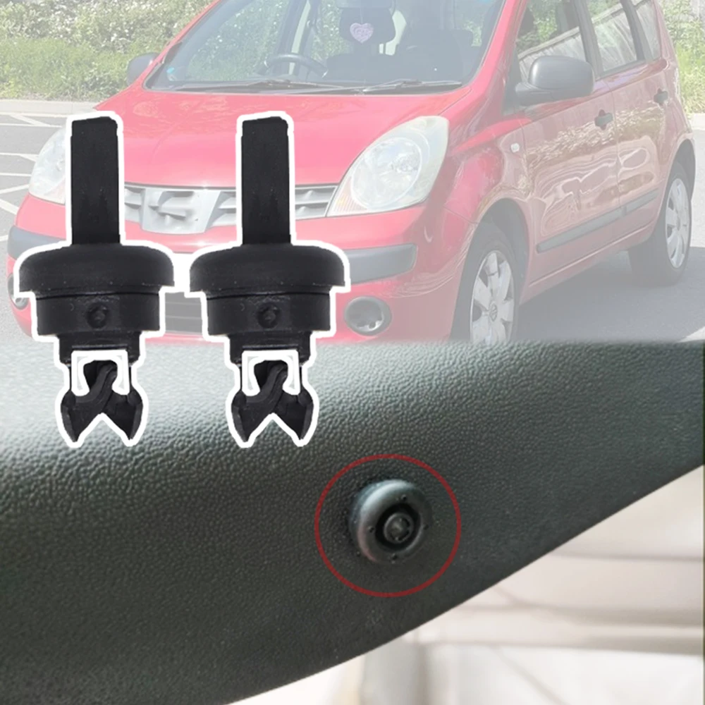 2Pcs For Nissan Note E11 2011 2010 2009 2008 2007 2006 2005 Parcel Shelf String Cord Hanger Clips Bracket Pins Rivets 7705099001