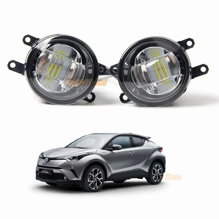 New design 2016 2017 super bright ch-r led fog light assembly CHR auto lamp with switch Wiring and high power led projector