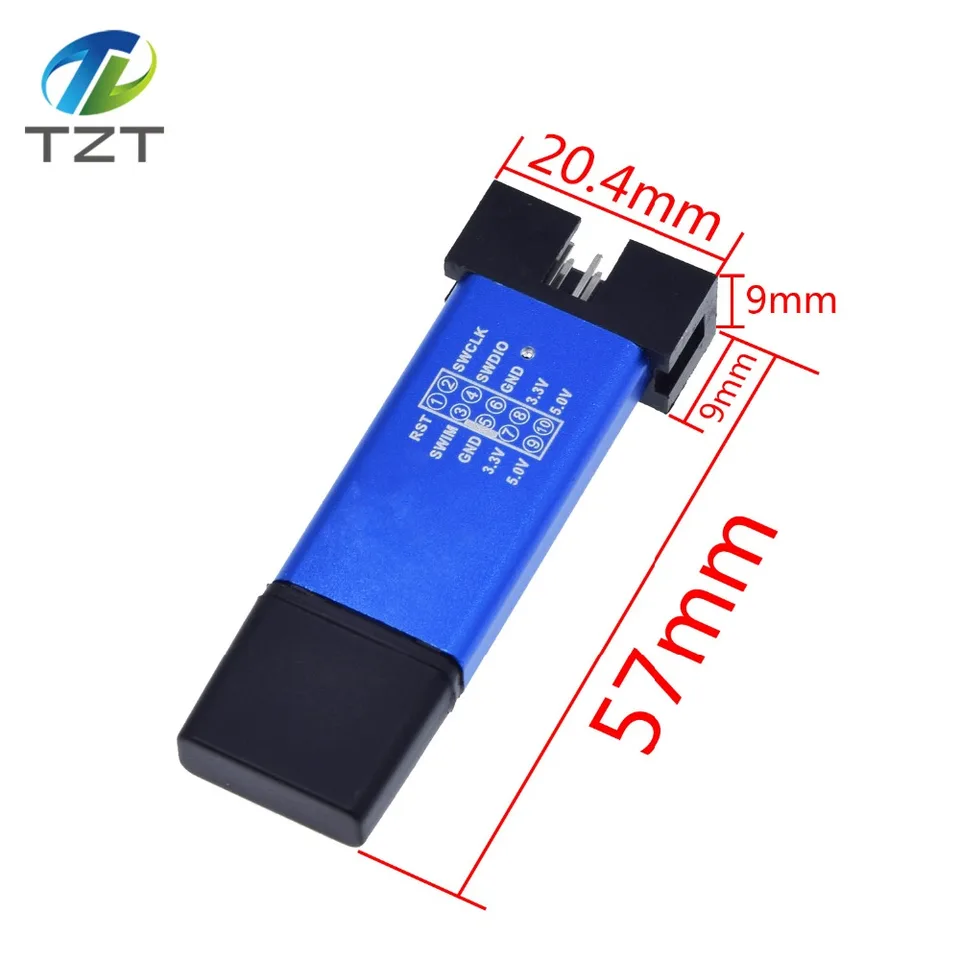 Outil Développement électronique Programmeur ST-Link V2 STM32F103C8T6 - Debug Download STM8 STM32 | Câbles Dupont Included Programmeur STM32