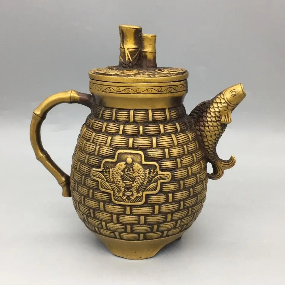 Retro Fish leaps into the sea Teapot Ornament Decoration Tea Pet Figurines Desk Decor Accessories