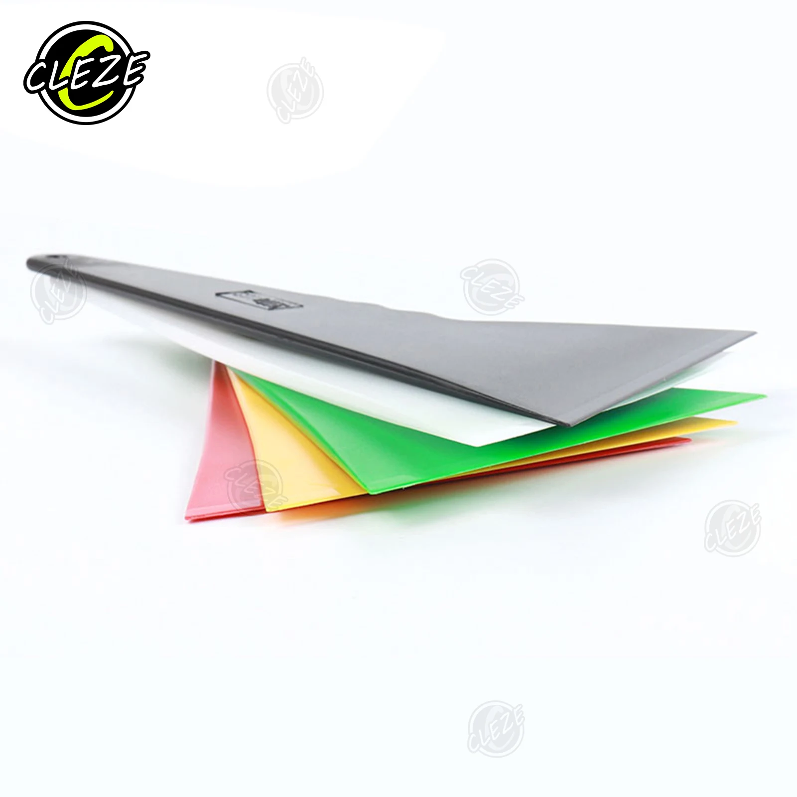 CLEZE High Temperature Resistant Plastic Squeegee with Handle for Car Vinyl Wrap PPF Window Tint Film Installation Tool