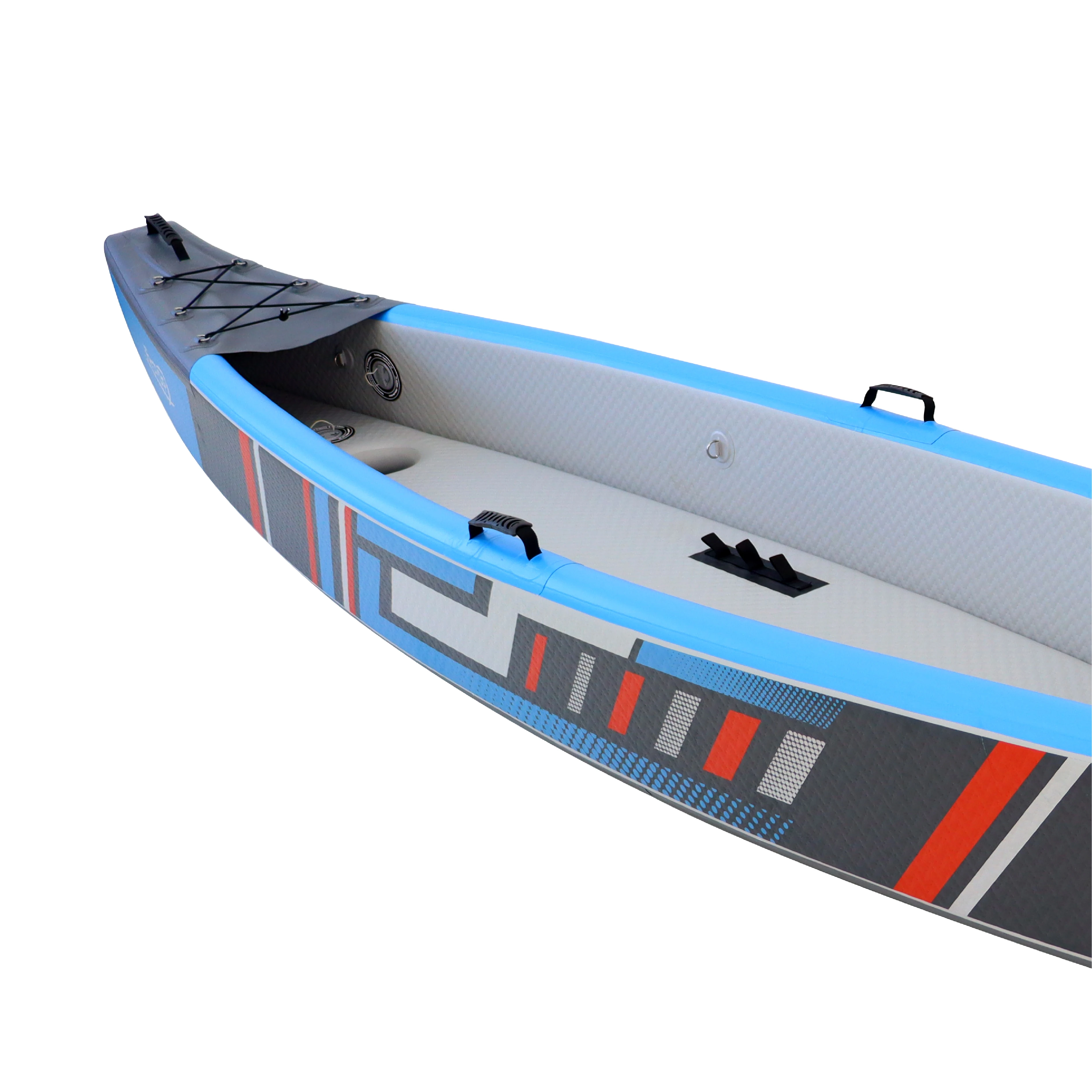 Kayak Boat Inflatable Kayak 420cm Tandem Blue Touring Canoe Boat For 2 Person