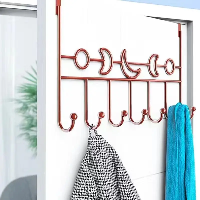 Hanger Behind The Door Coat Rack Bathroom Entrance Door No Punching Storing Clothes Iron Thickened Wall Hanging Clothes Hat Hook