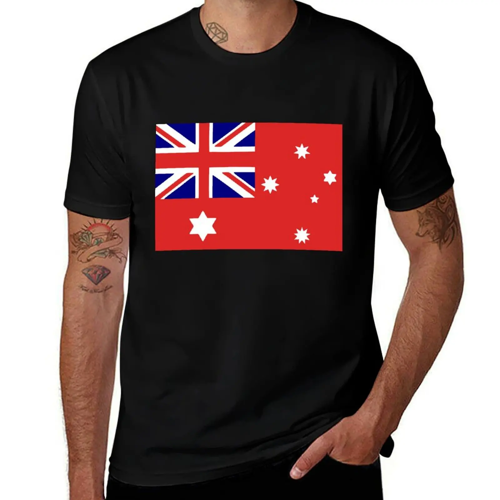 1901 Australian peoples land flag 3-2 ratio federation T-Shirt anime t shirts oversize T-Shirt