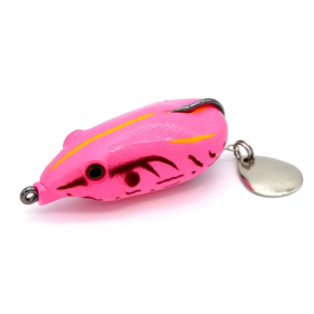 1/3/5Pcs Soft Frog Fishing Lures topwater 14g 5.5cm Artificial Silicone Bait with Double Hooks Crankbait Bass Fishing Tackle