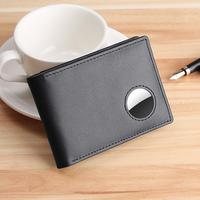 Men's Bifold Wallet Genuine Leather Wallet With Airtag Holder RFID Blocking Pocket Wallet For Cash Cards Father's Day Gift