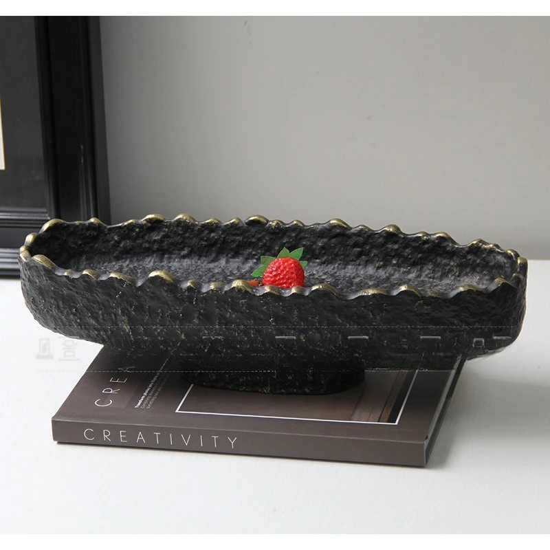 

Resin Fruit Plate, Living Room Dining Table, Snack Plate, Room Cosmetic Storage Accessories, Storage Tray Decorations