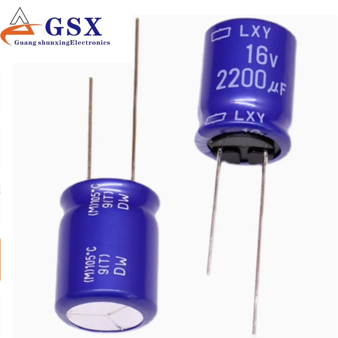 

Nippon Chemical imports aluminum electrolytic capacitor 16v2200uf 16 * 20 Black Diamond LXY with high frequency and long life
