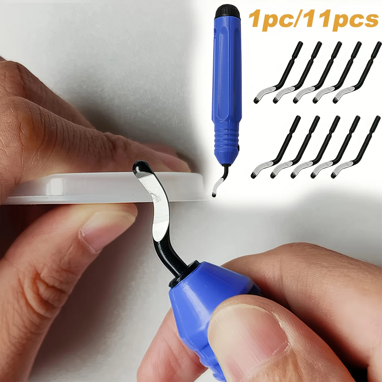 

Набор из 11 шт. многофункциональных инструментов для удаления заусенцев: нож-скребок, инструмент для очистки от заусенцев, подходит для дерева, пластика, алюминия, меди, стали, а также для развёртывания медных труб.