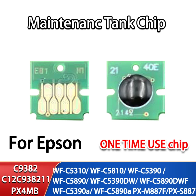 PX4MB C12C938211 C9382 Maintenance Tank Chip for Epson WorkForce WF-C5390 WF-C5890 WF-C5310 WF-C5810 PX-S887 PX-M887F  printer