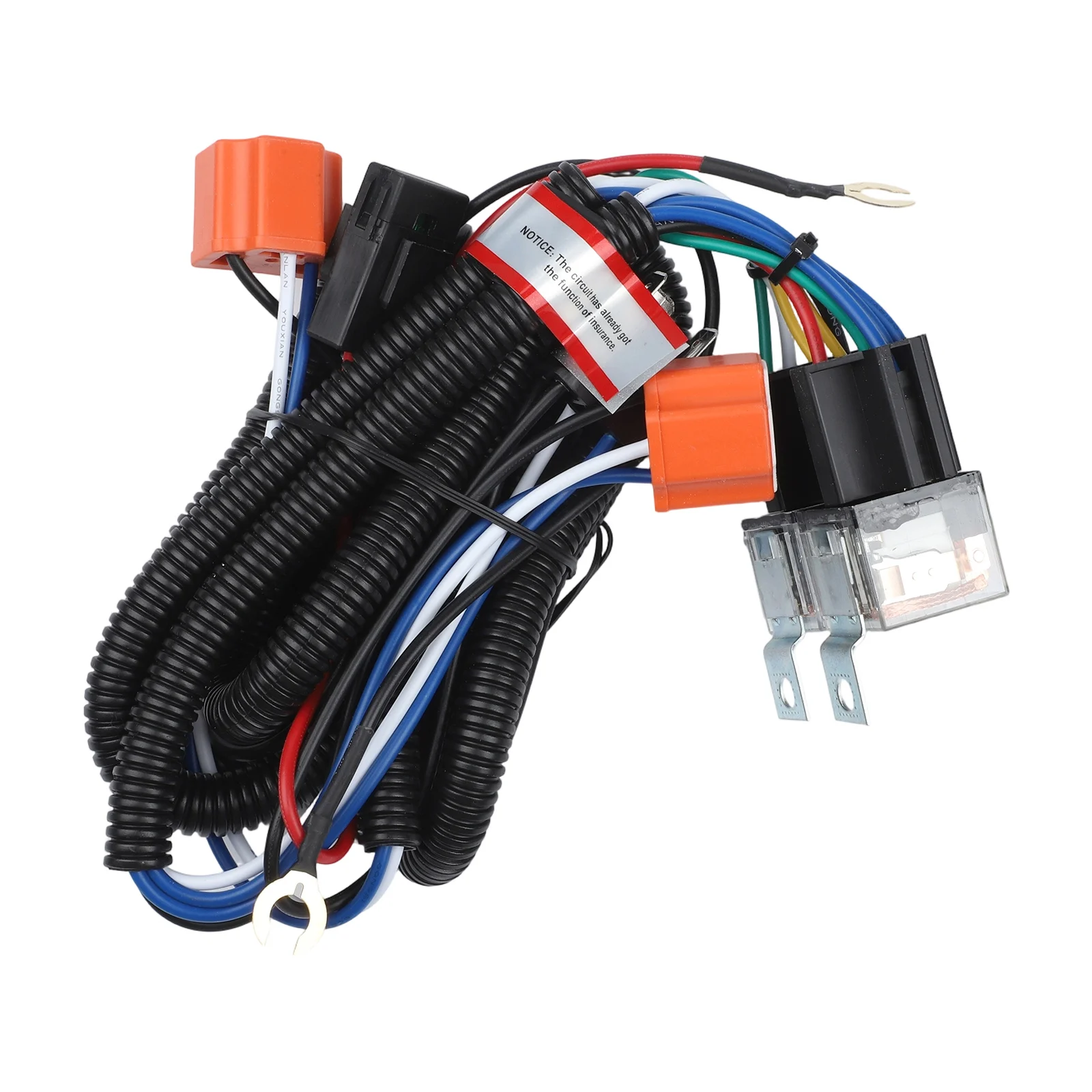 LED HID Headlight Wiring Harness Car Anti-dirty Pad H4 Headlight Relay Plug-and-play High Temperature Resistant