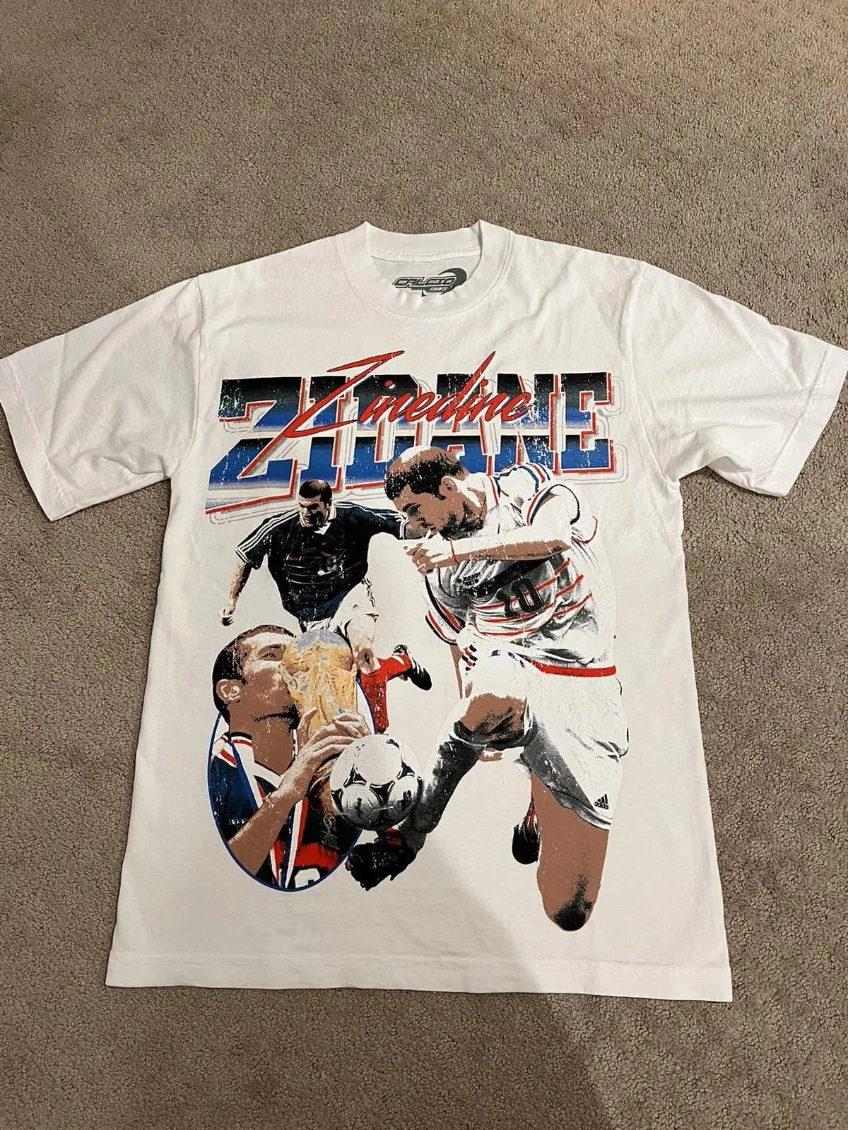 Calcio Mia Zinedine Zidane France T Shirt Soccer Football