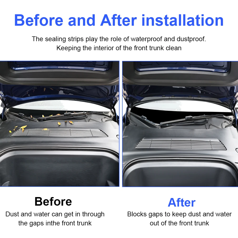 

Herorider новая автомобильная щетка от дождя, передний капот, пыленепроницаемая уплотнительная лента, автомобильные аксессуары, защитная полоса для воды для Tesla Model Y