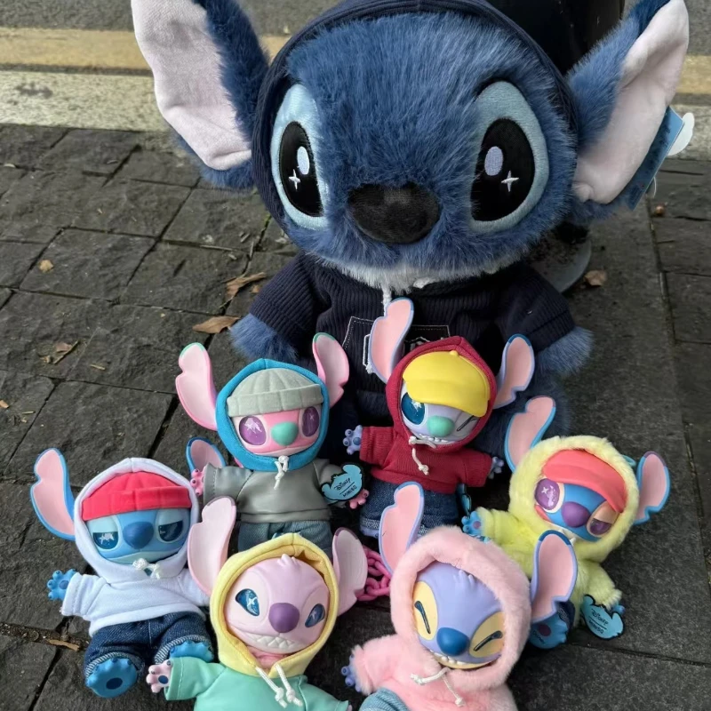 

Слепая коробка Disney Stitch Stitch Gen Z Street Series, глухая коробка, виниловое плюшевое украшение для рабочего стола, подарки на день рождения для друзей