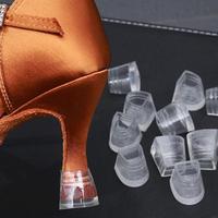 2 Pcs Silicone Heel Stoppers High Heel Protectors Heel Savers Heel Caps Latin Stilettos Dancing Cover for Woman Female 69HD