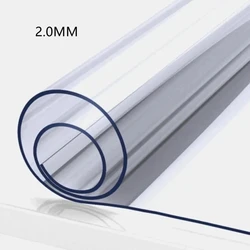 PVC transparant tafelkleed tafelkleed Waterdicht tafelkleed op maat vierkant rond tafelkleed studentenbureaumatbeschermer 3,0 mm