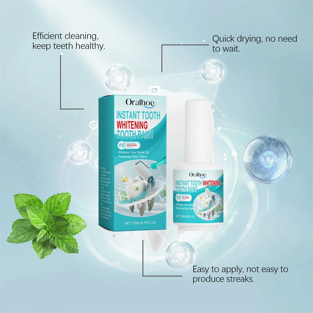 15ml Tooth Paint Instants Tooth Whitening Paint Tooth Stain Removal Tooth Whitening Boosters For All Type Of Teeth