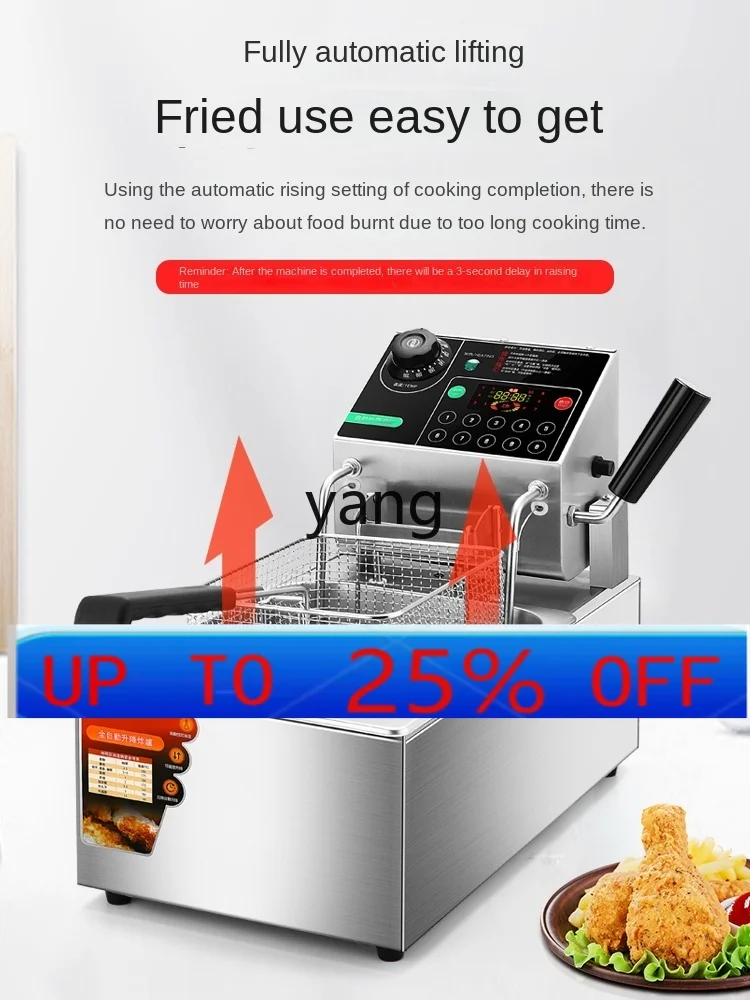 

LMM Commercial Timing Single and Double Cylinder 220V Intelligent Automatic Lifting Electric Fryer