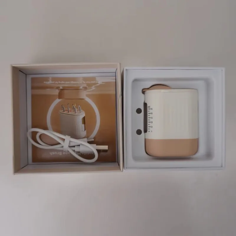 Mini aplicador de aceite para el cuero cabelludo, eléctrico de mano, luz roja, vibración, microcorriente, peine masajeador para el crecimiento del cabello