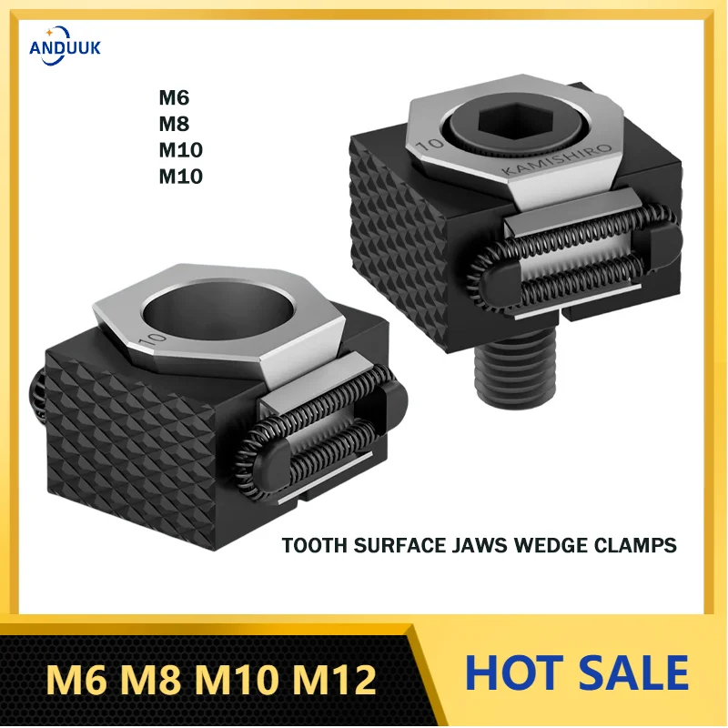 Precision Pneumatic Parts Clamps tooth surface jaws OK Wedge Clamps Precision Modular Single Vise for CNC Industrial Machining