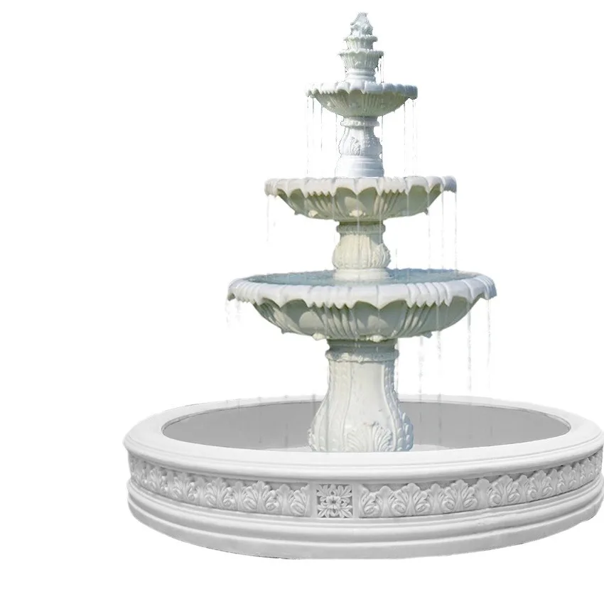 European garden fountain wishing pool flowing water ornament villa outdoor courtyard decoration landscape pool wedding