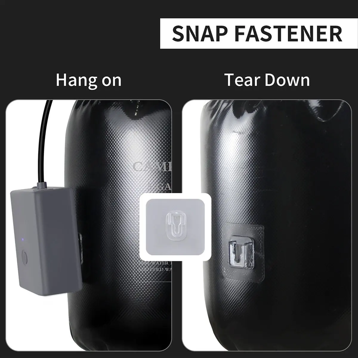 

Портативный походный душ ABZJ с 20-литровым солнечным нагревательным баком и перезаряжаемым электрическим насосом для полива цветов, походов, пляжа и мытья