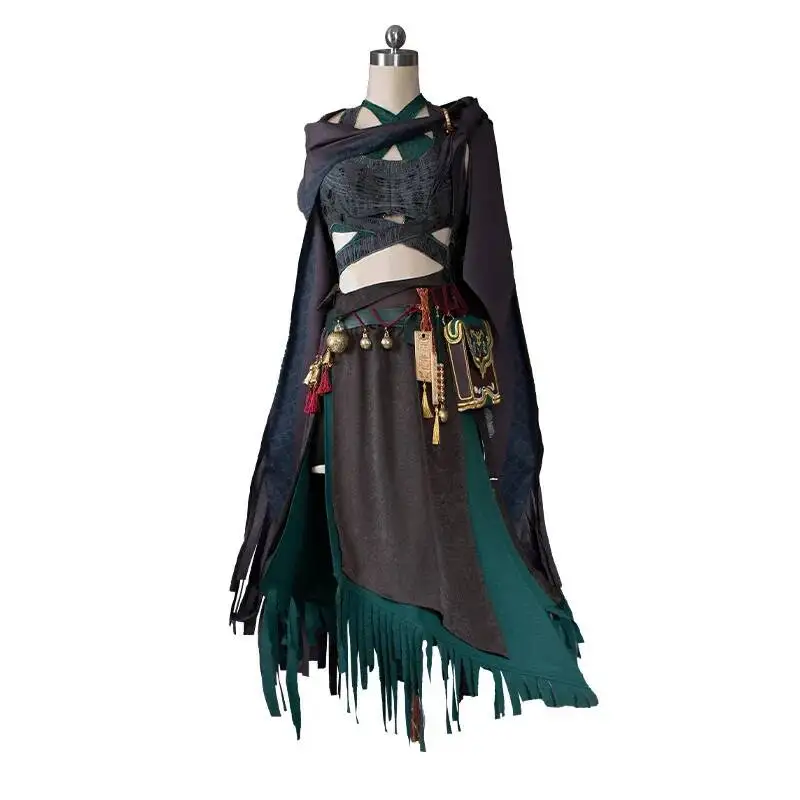 

Chinese Martial Arts Style Game Women Cosplay Costume WHERE WINDS MEET House of Rogues Female Disciple Faction Role Costume