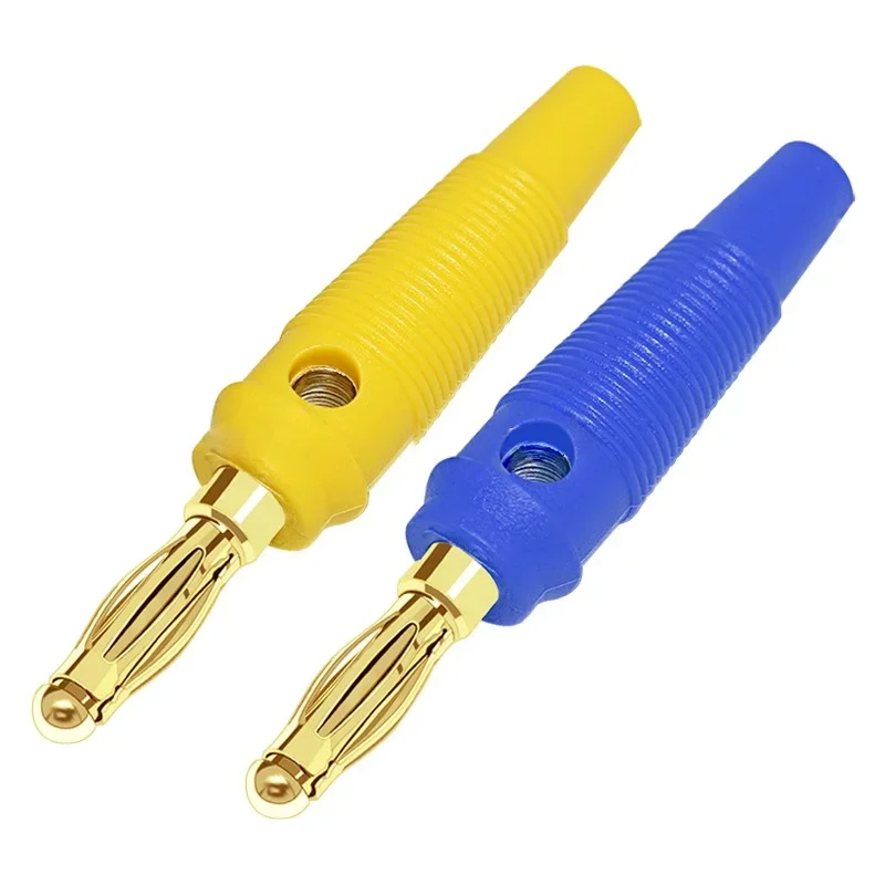 20 Stück/4mm vergoldete Bananen stecker buchse Kabelst ecker Schraube an Lautsprecher verstärker Bindung nach Tests onden Adapter