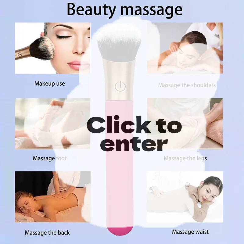 Electric Cosmetic Brush Foundation Blush Loose Powder Brush Beauty Tools Washable Vibration Rechargeable Makeup Brush Tools