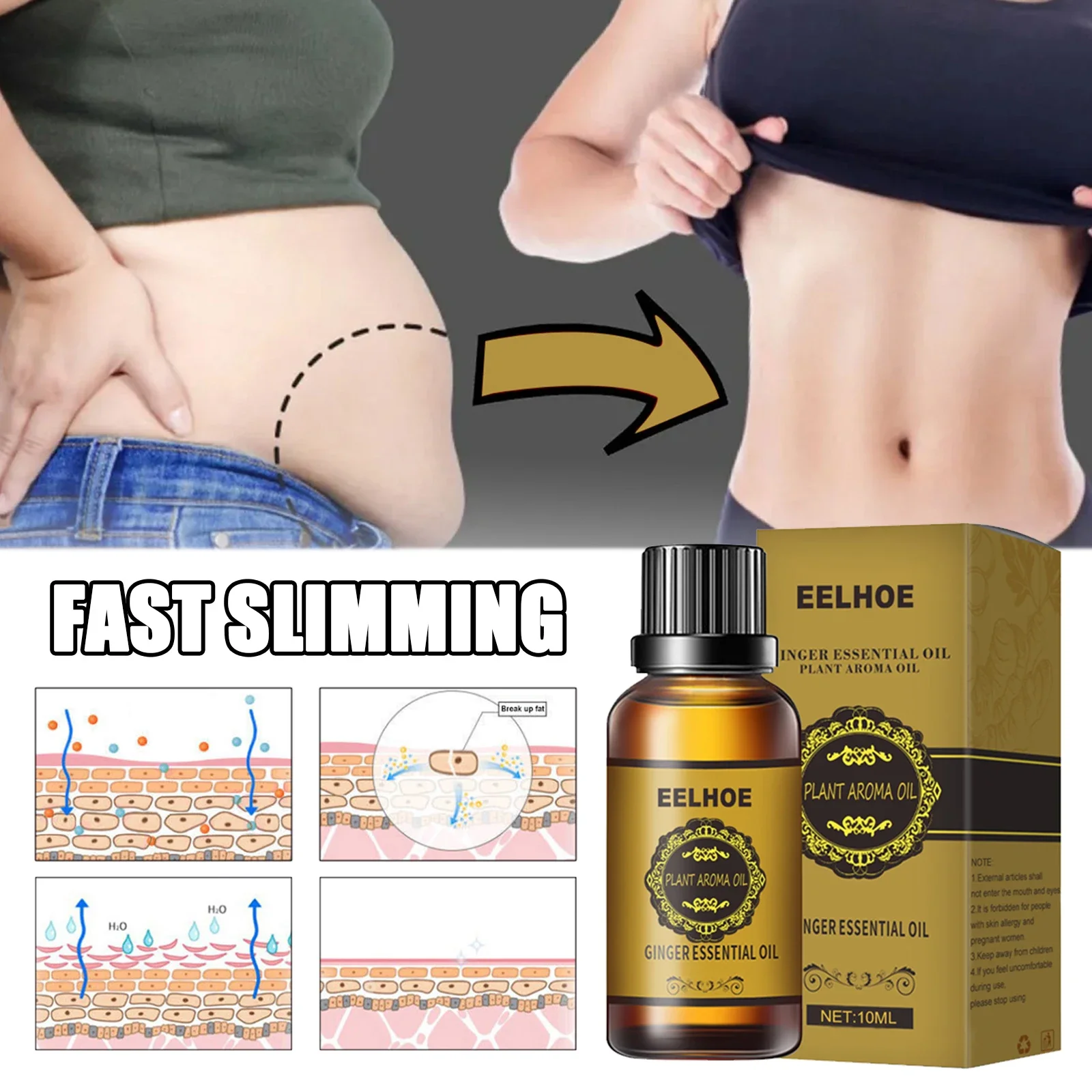 Powerful Belly Slimming Product For Fast Full Body Sculpting Thigh Slimming Firming Fat Burning Body Care