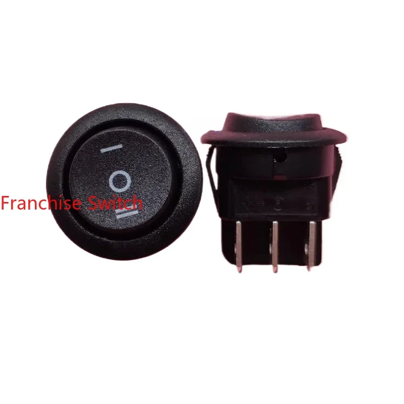 

10PCS Ship type rocker switch MR-3 six feet three gears non-reset circular opening 20MM