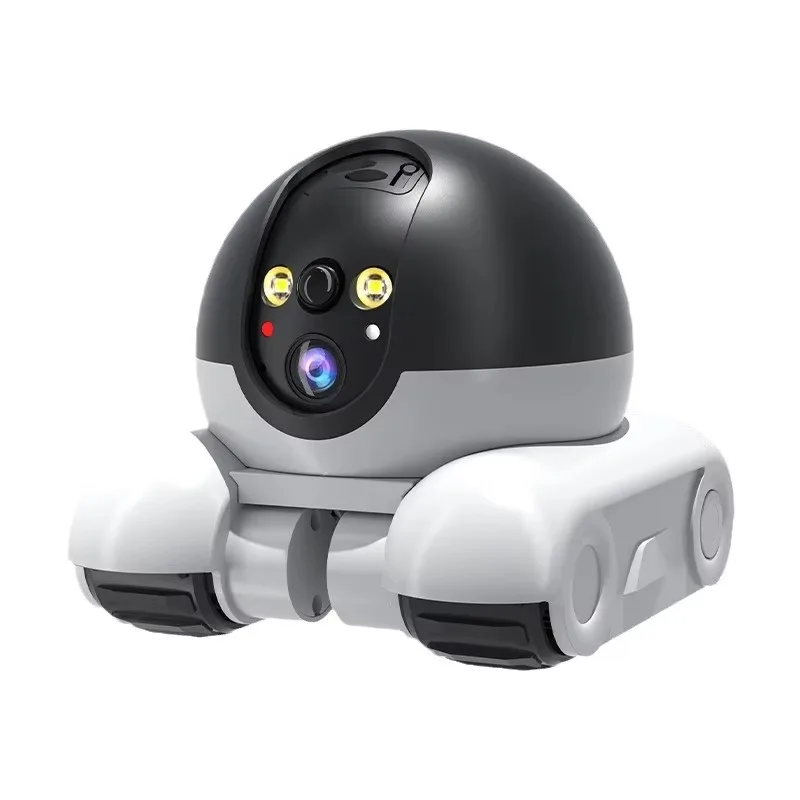 

4G WIFI 3MP Robot Pet Teasing Monitoring Car Two-way Audio Camera Wireless Intelligent Camera 360° High-definition Dual Lens