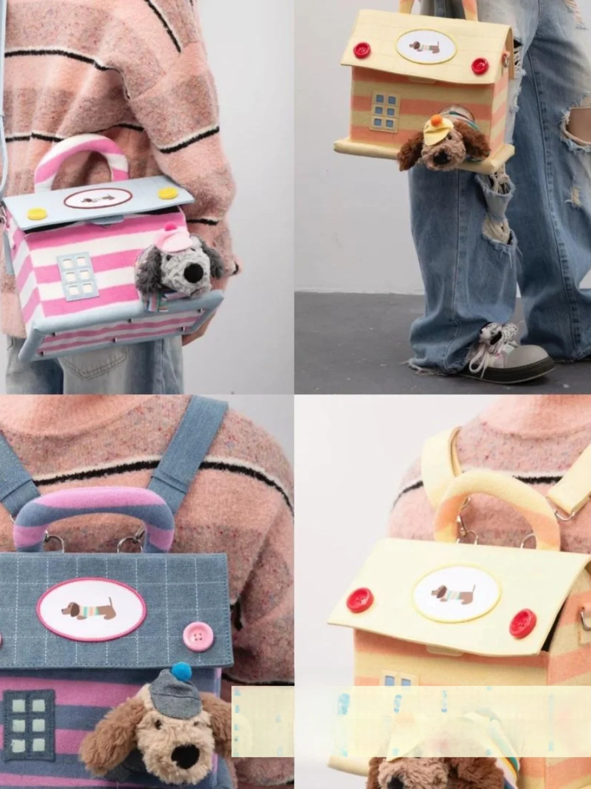 

OHTODOG милый маленький домик для собак, кукольная сумка, высокоэстетичная дорожная сумка с двумя плечами, дорожная сумка для домашних животных, собак XXX для молодежи, повседневного использования