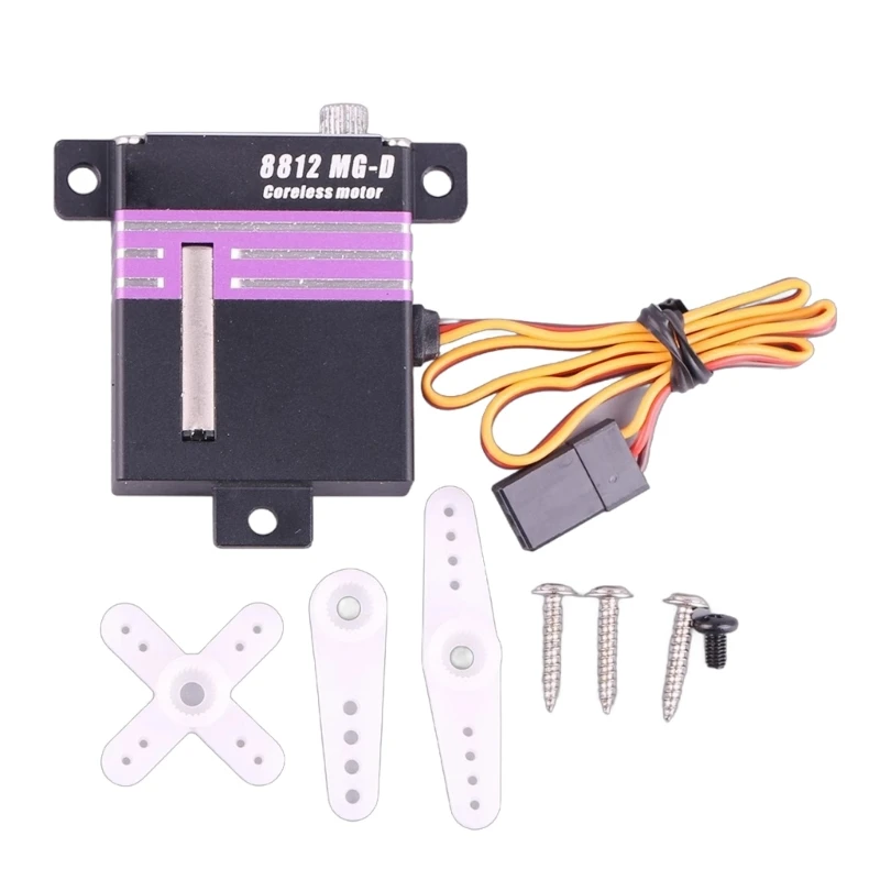 

Y1UB Lightweight PTK 8812 MG-D Digital Servo for Model Aircraft and Indoor Flying Fast Response and Quality Performances