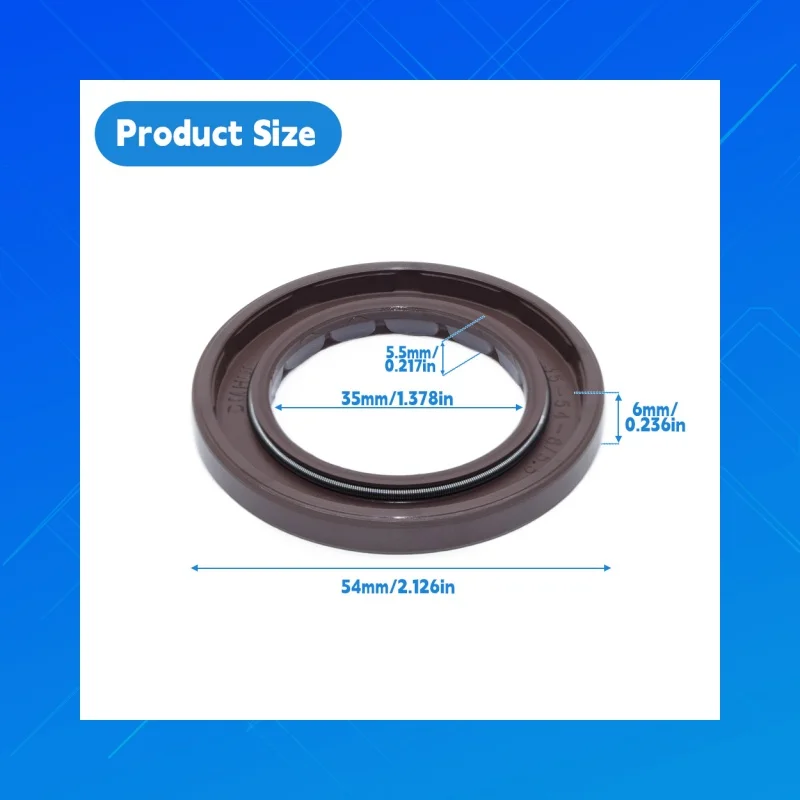 

OEM:R909830742,Size: 35x54x6/5.5mm. DMHUI high-quality FKM hydraulic motor oil seal,BAFSL1SFstyle, Fit for Rexroth A4VG28