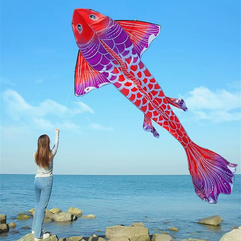3 m Fischdrachen Fly Riesendrachen für Erwachsene Drachen professioneller Winddrachen lustiges Spielzeug Parapente Cometa Windsocke Schlangendrachen Nylongewebe Koi