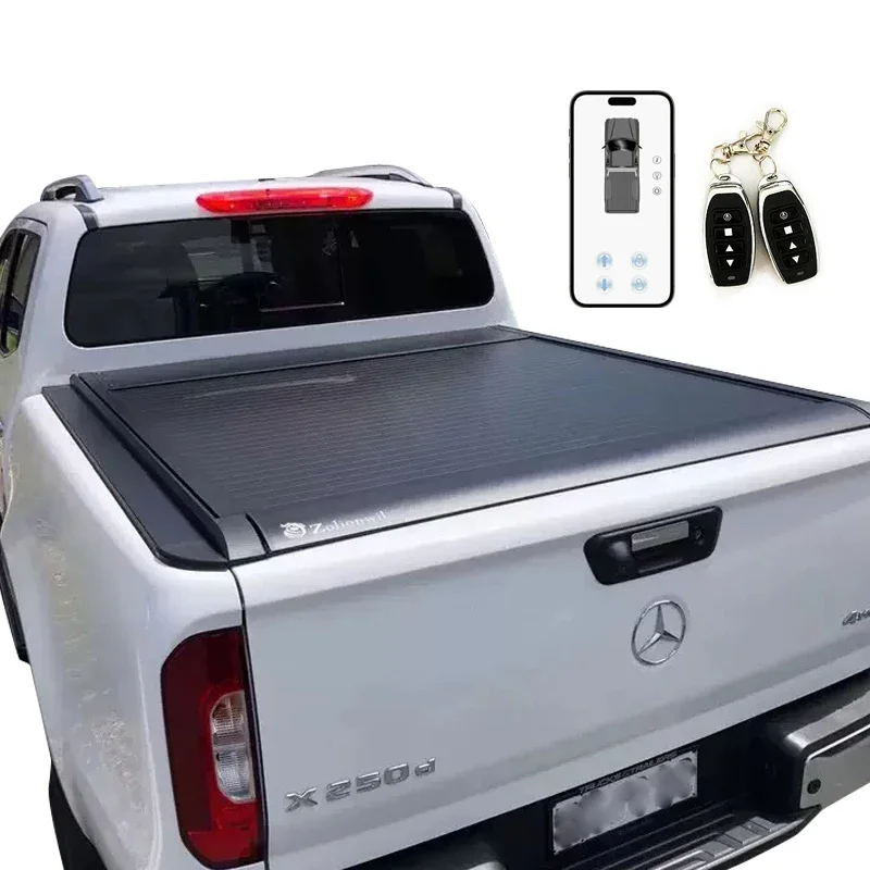 Zolionwil Best Truck Bed Covers Truck Roll Up Tonneau Covers for Mercedes Benz X250d XCLASS