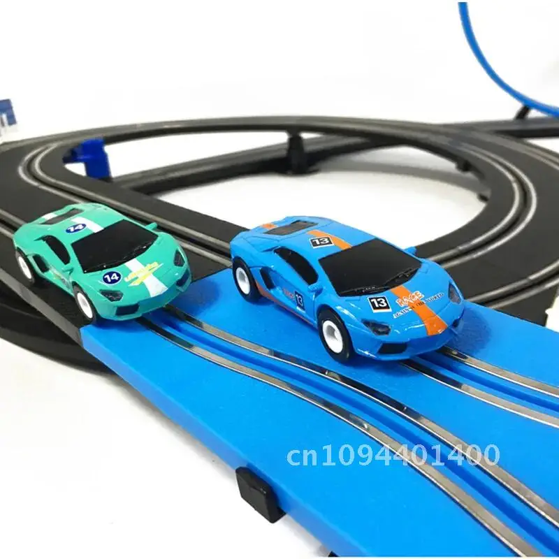 Electric Railway Track Toy Set Double Remote Control Car Racing Track Autorama Circuit Voiture Toy For Boy Children Gift