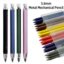 5.6mm Mechanical Pencil Metal 2B/4B/6B/8B Pencil Refill Propelling Pencil Sketch Comics Design Drawing Writing Tool