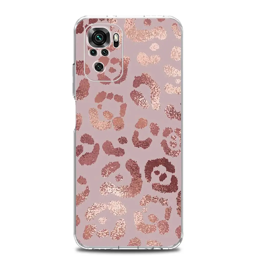 Rose Gold Pink Princess Queen Phone Case For Xiaomi Redmi Note 10 9 8 7 9T 8T 9S 11 12 Pro Plus 8A 9A 9C K40 Gaming Cover Clear