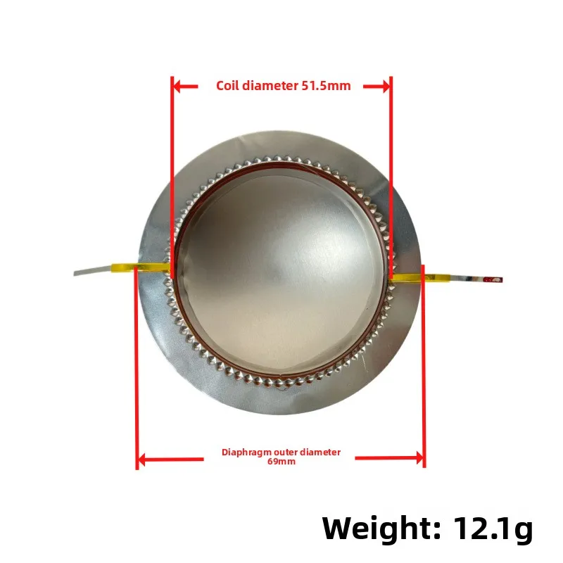 VYOPBC High Pitch Titanium Diafragma Tweeter 34.4 38.5 44.4 51.2 72.2 74.5mm Luidsprekeronderdelen 10 STUKS/SET